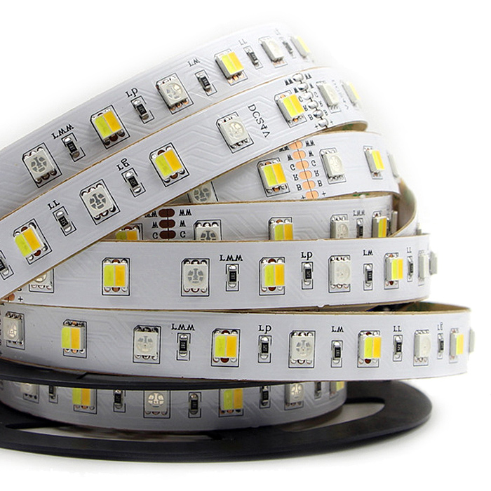 RGB+Warm White+Daylight White Super Bright 5 Colors DC24V 5050SMD 22LEDs Per Feet Flexible LED Tape Lights 16.4ft Per Roll By Sale RGB+Warm White+Daylight White Super Bright 5 Colors DC24V 5050SMD 22LEDs Per Feet Flexible LED Tape Lights 16.4ft Per Roll By Sale